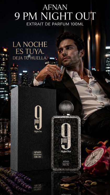Perfume Afnan 9 PM Night Out Extrait de Parfum 100ml Original