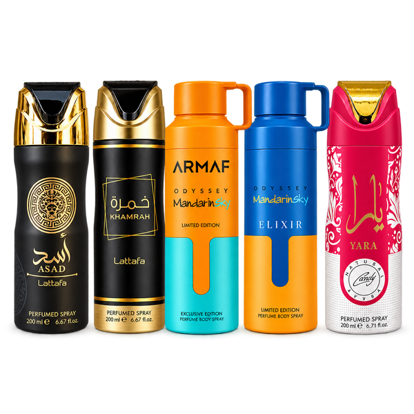 Body sprays árabes para hombre y mujer – Larga Duración