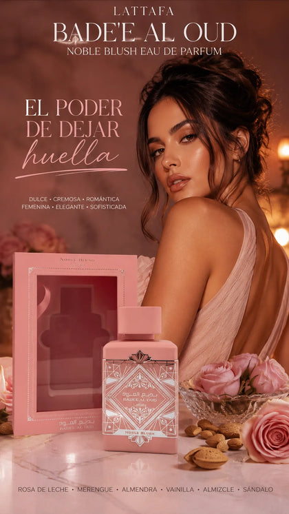 Perfume Lattafa Bade'e Al Oud Noble Blush Eau de Parfum 100ml Original
