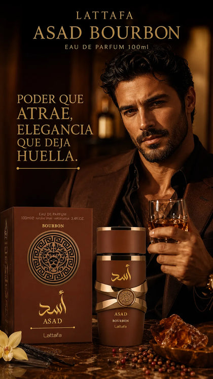 Perfume Lattafa Asad Bourbon Eau de Parfum 100ml Original