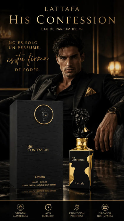 Perfume Lattafa His Confession Eau de Parfum 100ml Original
