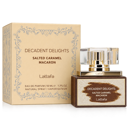 Lattafa Decadent Delights Salted Caramel Macaron Eau de Parfum 50ml Original