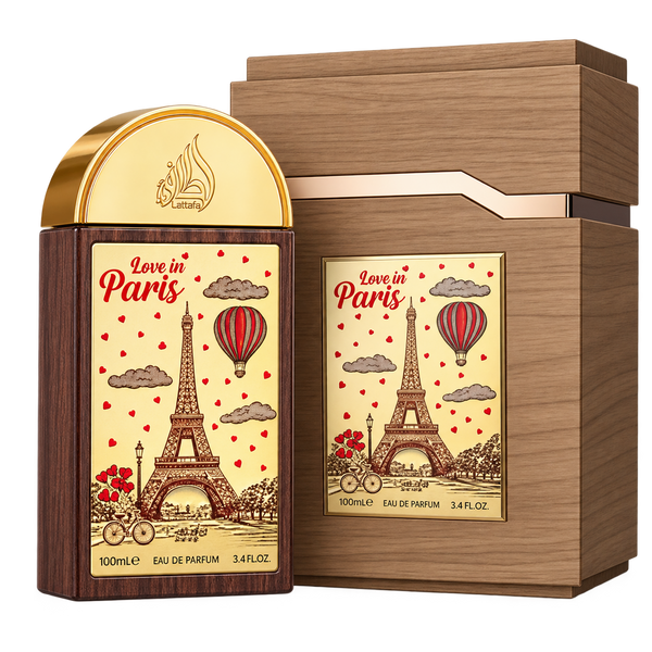 Lattafa Love in Paris Eau de Parfum 100ml Original - La esencia de un romance inolvidable