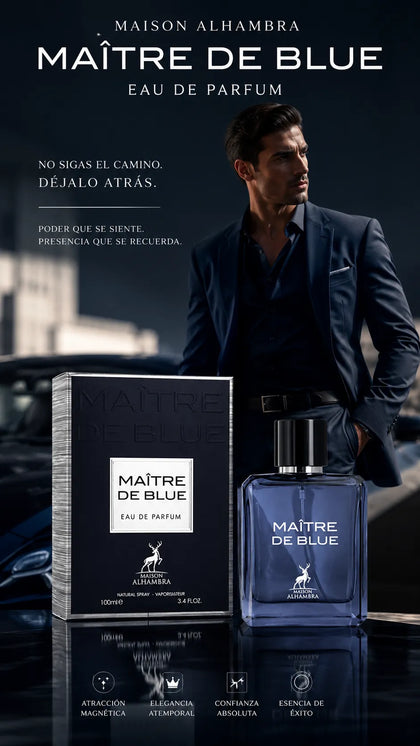 Perfume Maison Alhambra Maître De Blue Eau de Parfum 100ml Original