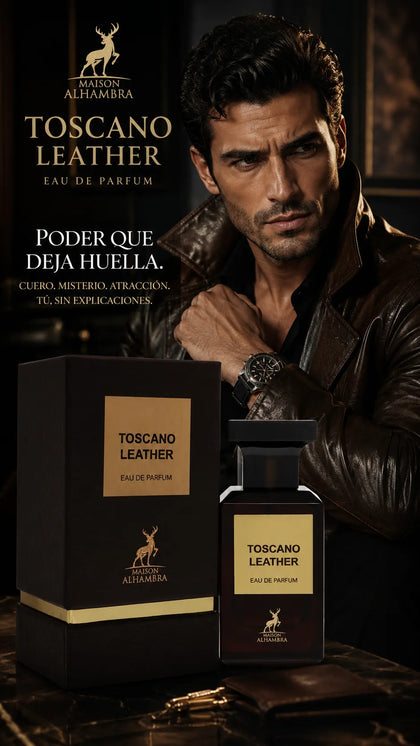 Perfume Maison Alhambra Toscano Leather Eau de Parfum 80ml Original