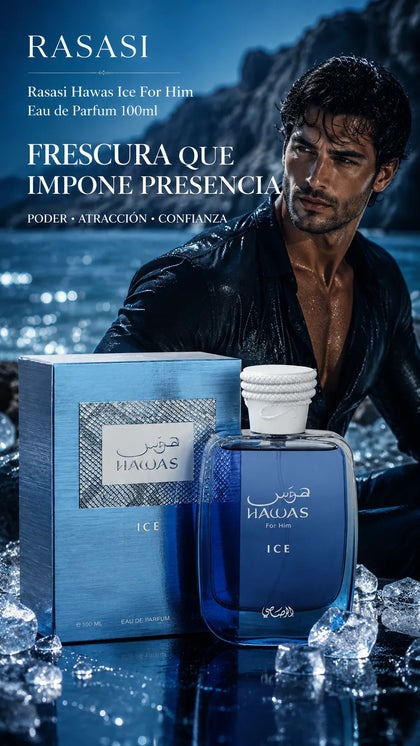 Perfume Rasasi Hawas Ice For Him Eau de Parfum 100ml Original