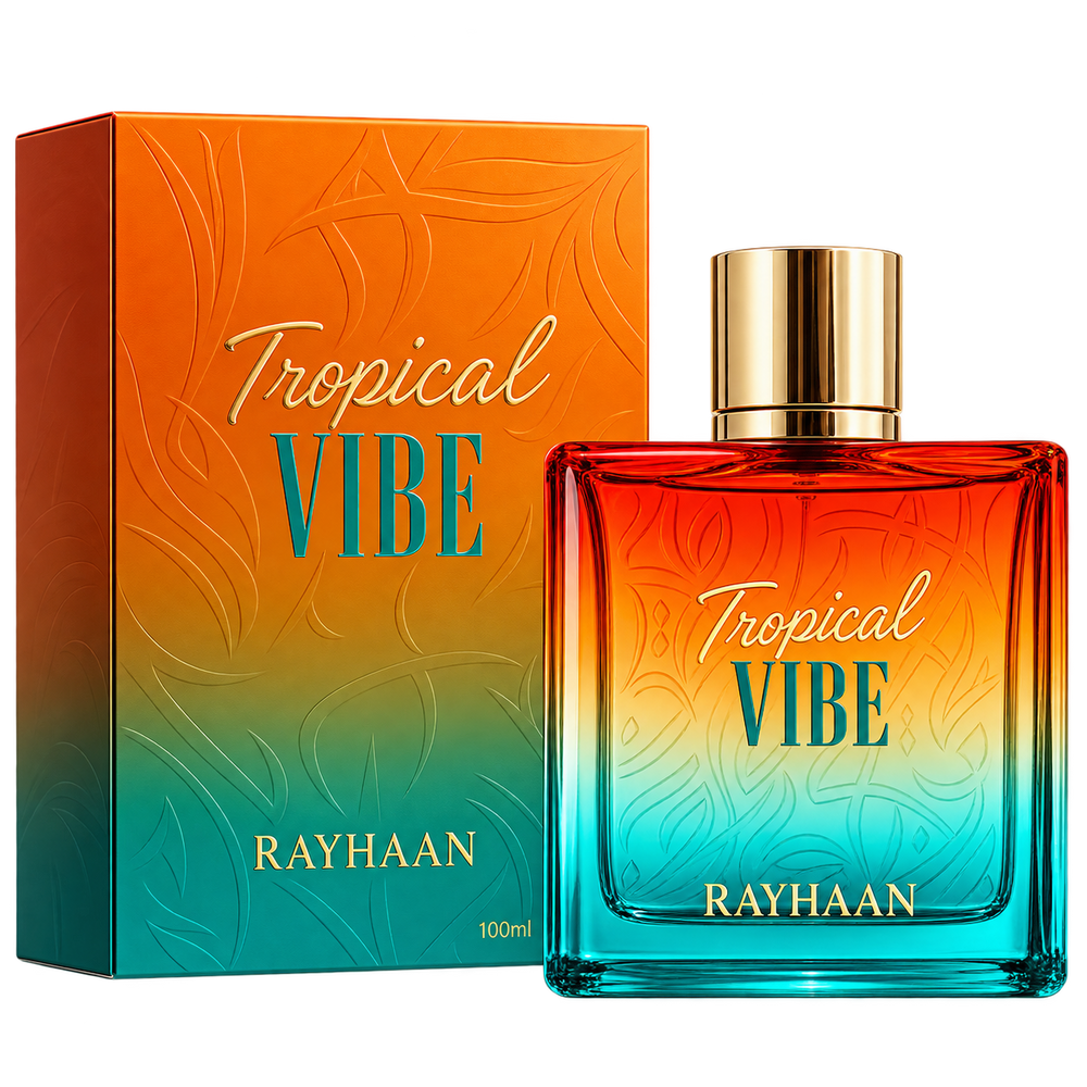 Rayhaan Tropical Vibe Eau de Parfum 100ml Original - Fragancia Fresca