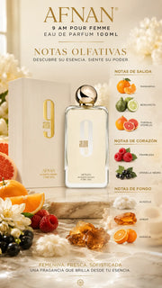 Afnan 9 AM Pour Femme Eau de Parfum 100ml Original
