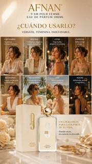 Afnan 9 AM Pour Femme Eau de Parfum 100ml Original