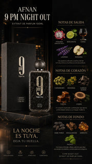 Afnan 9 PM Night Out Extrait de Parfum 100ml Original