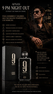 Afnan 9 PM Night Out Extrait de Parfum 100ml Original