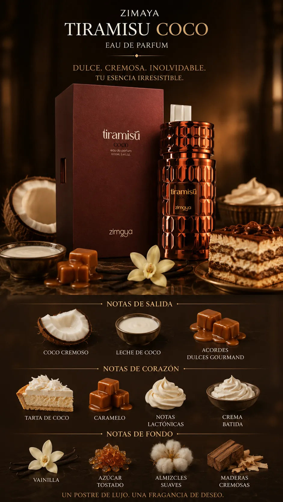 Zimaya Tiramisu Coco Eau de Parfum 100ml Original