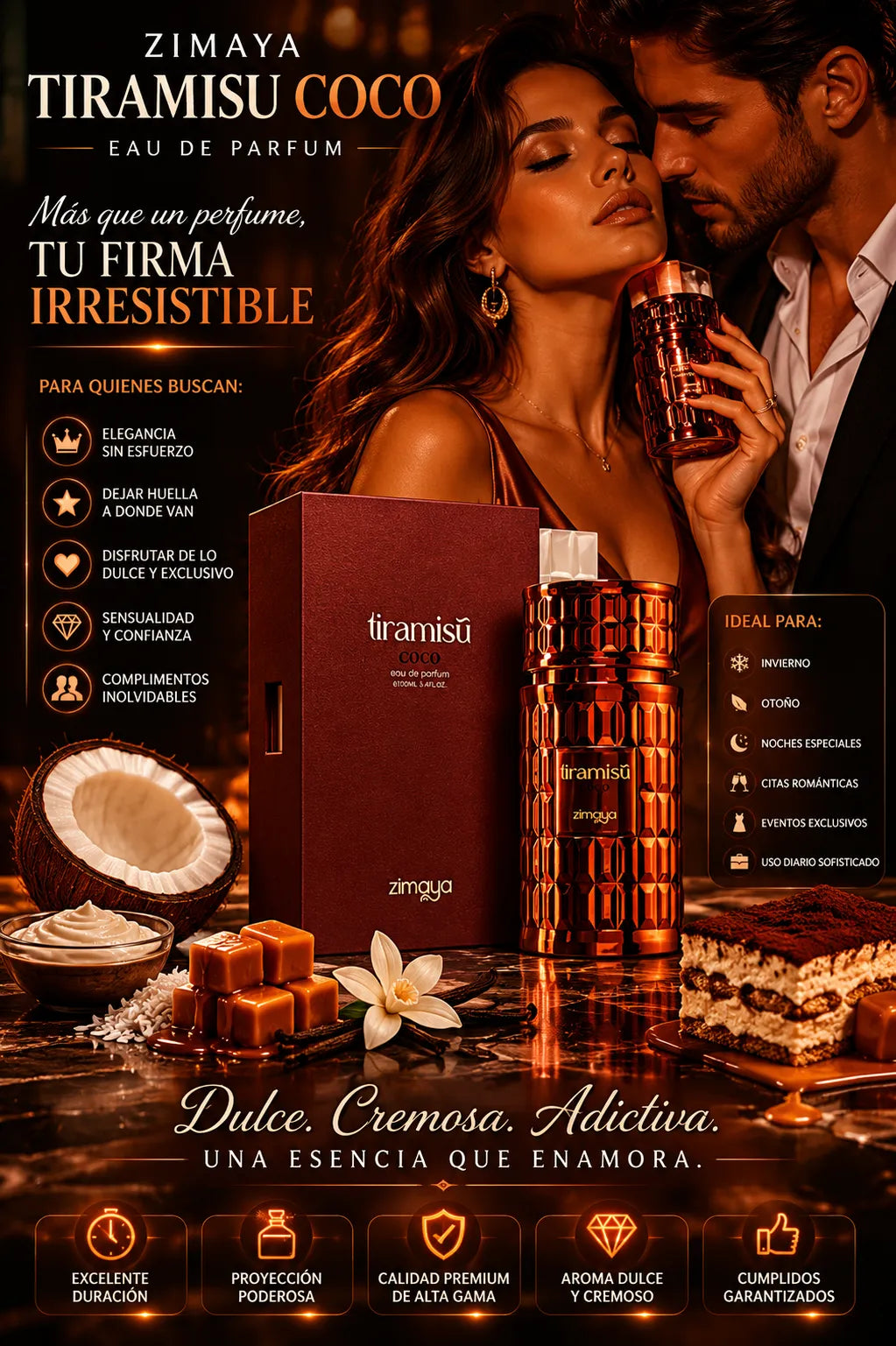 Zimaya Tiramisu Coco Eau de Parfum 100ml Original