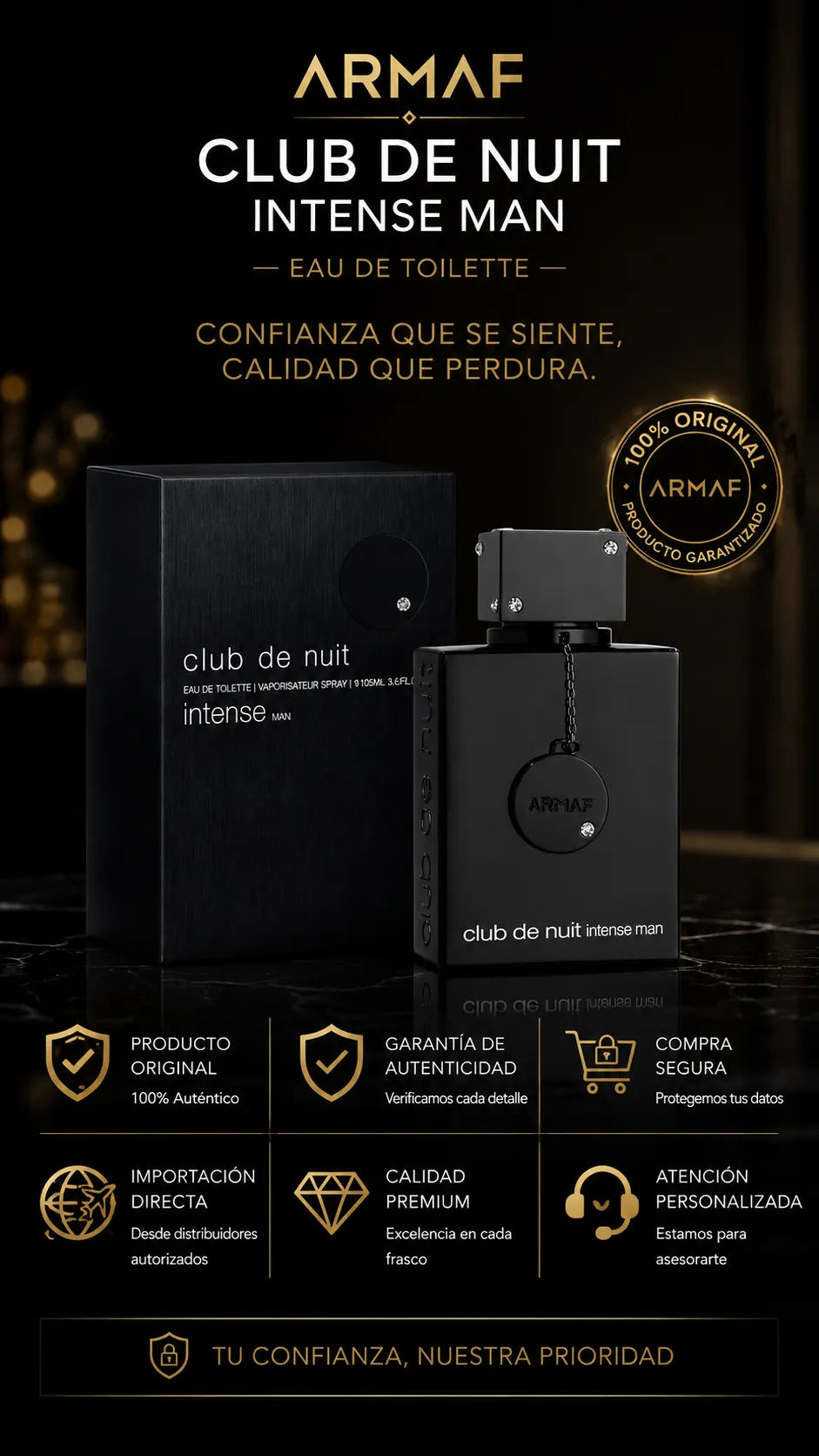 Armaf Club de Nuit Intense Man Eau de Toilette 105ml Original