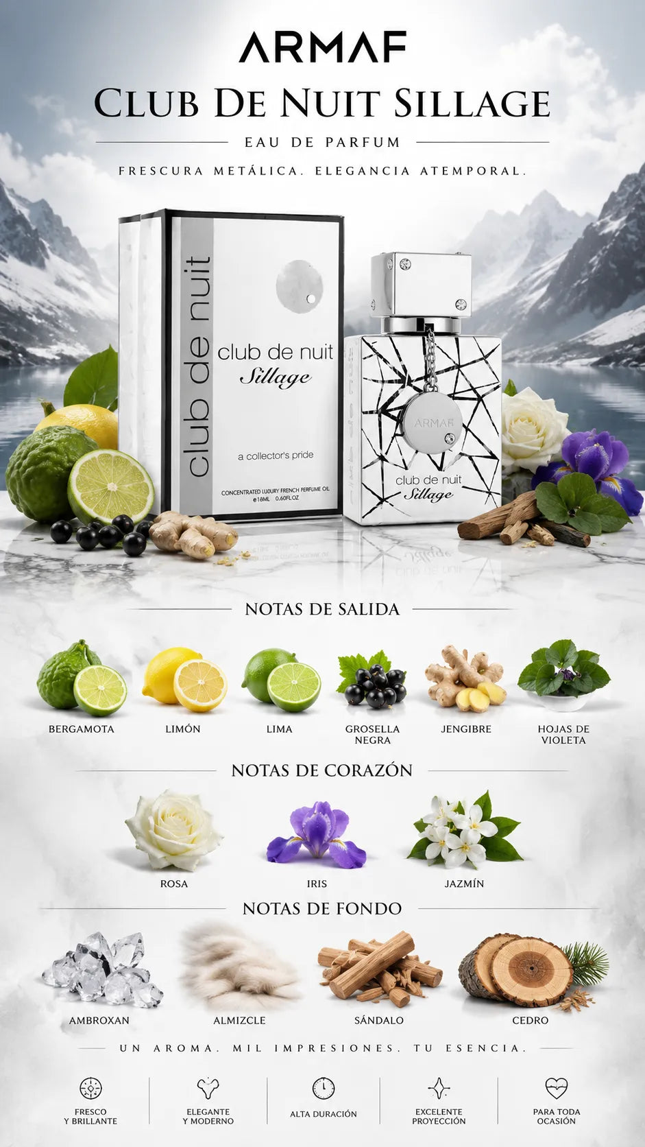 Armaf Club de Nuit Sillage Eau de Parfum 105ml Original