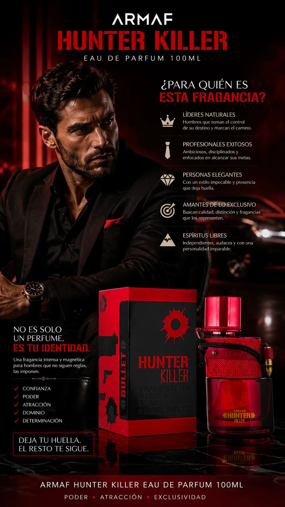 Armaf Hunter Killer Eau de Parfum 100ml Original
