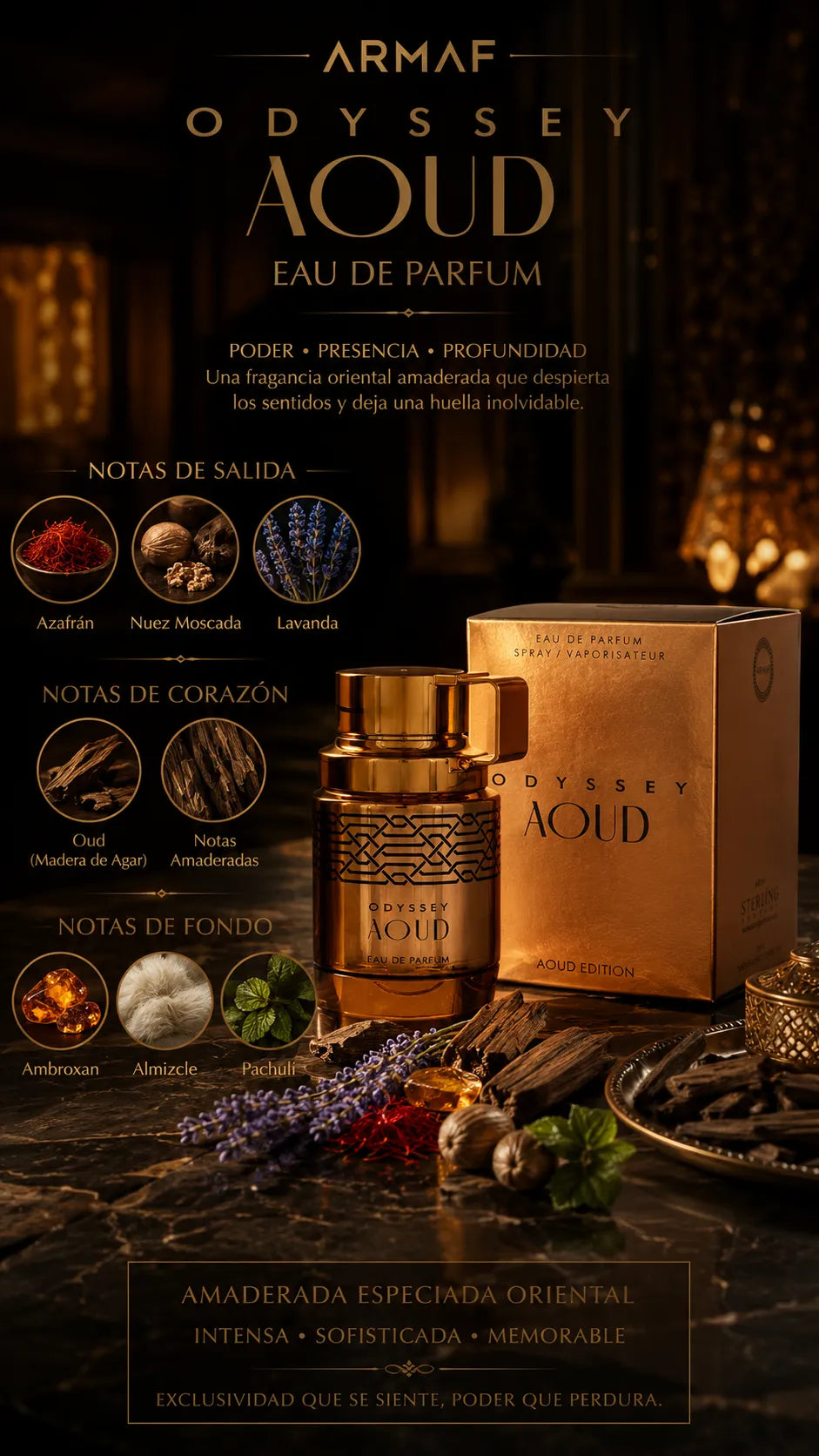 Armaf Odyssey Aoud Eau de Parfum 100ml Original