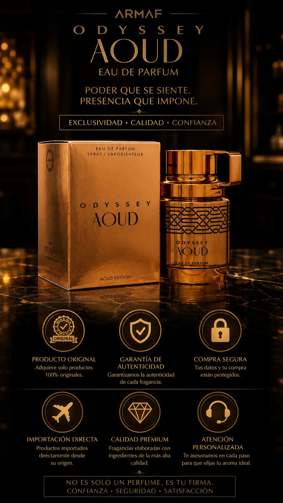 Armaf Odyssey Aoud Eau de Parfum 100ml Original