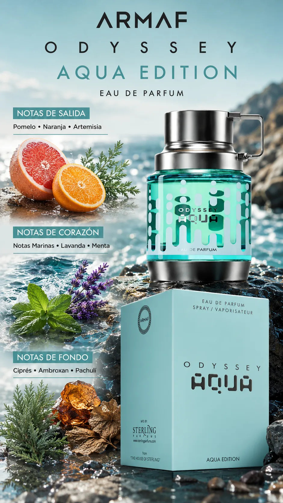Armaf Odyssey Aqua Edition Eau de Parfum 100ml Original