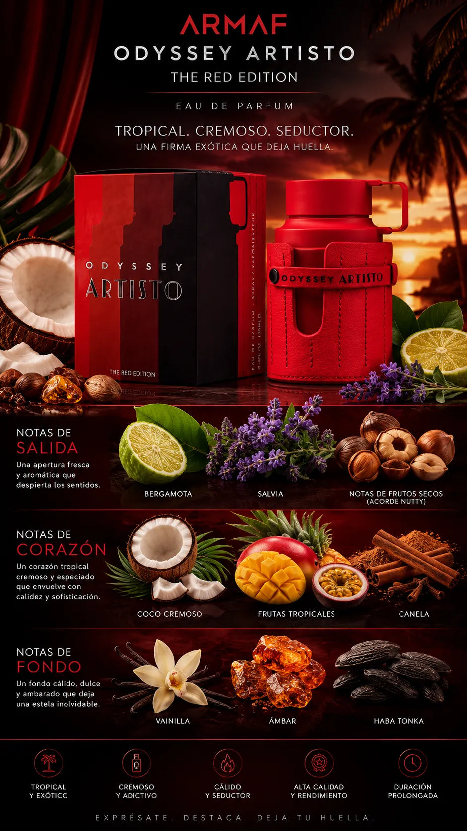 Armaf Odyssey Artisto The Red Edition Eau de Parfum 100ml Original