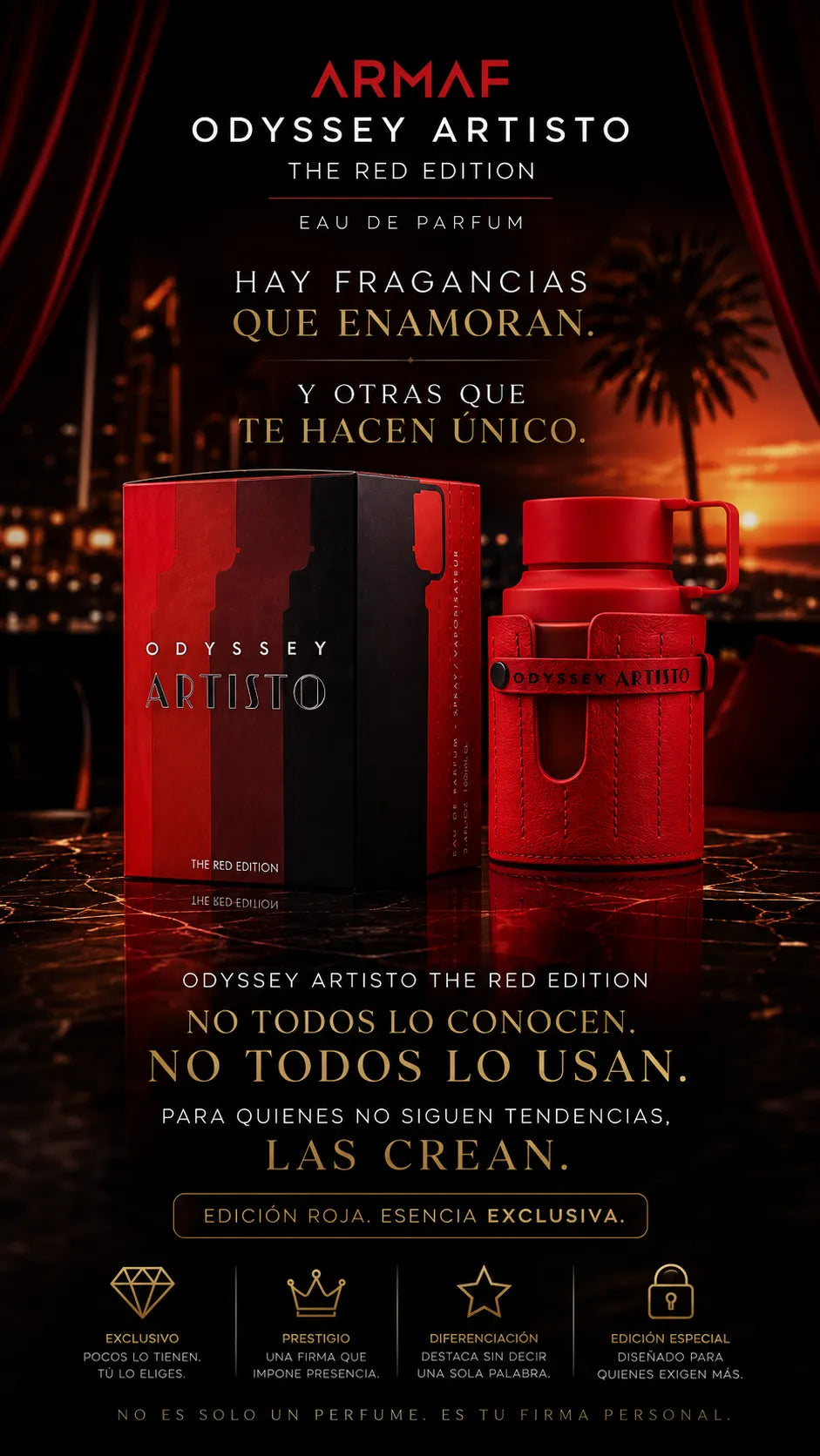 Armaf Odyssey Artisto The Red Edition Eau de Parfum 100ml Original