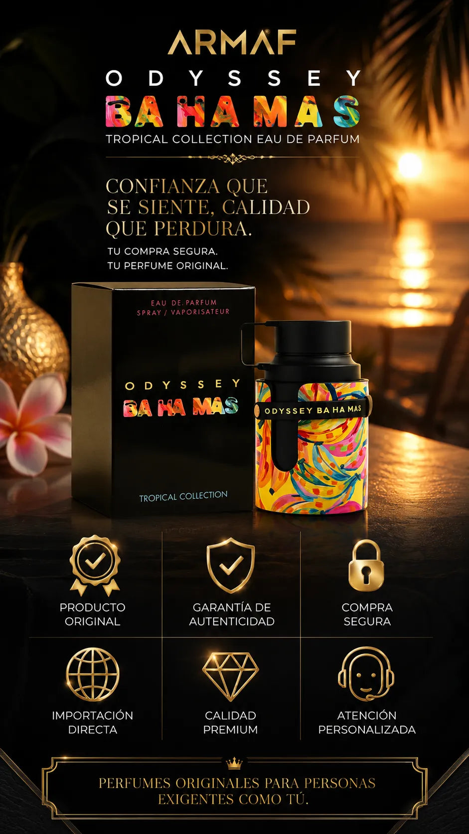 Armaf Odyssey Bahamas Tropical Collection Eau de Parfum 100ml Original