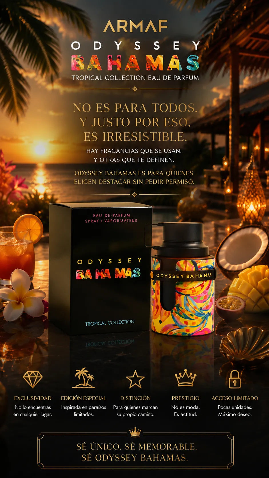 Armaf Odyssey Bahamas Tropical Collection Eau de Parfum 100ml Original