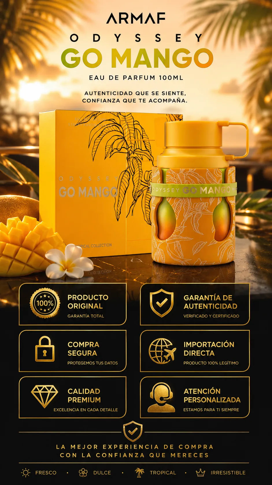 Armaf Odyssey Go Mango Eau de Parfum 100ml Original