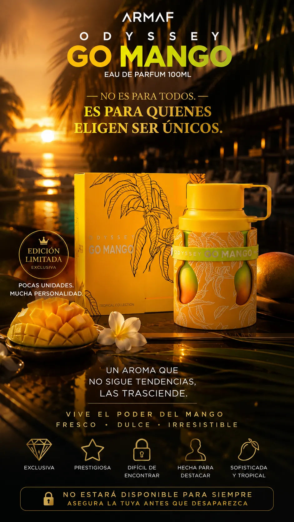 Armaf Odyssey Go Mango Eau de Parfum 100ml Original