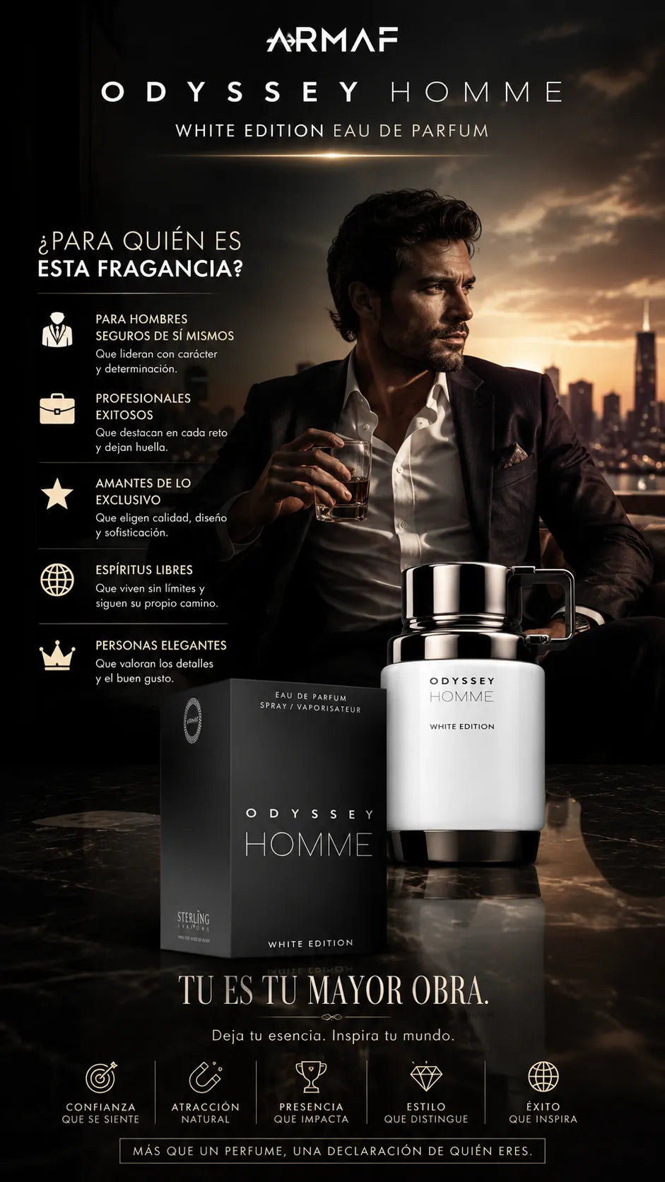 Armaf Odyssey Homme White Edition Eau de Parfum 100ml Original