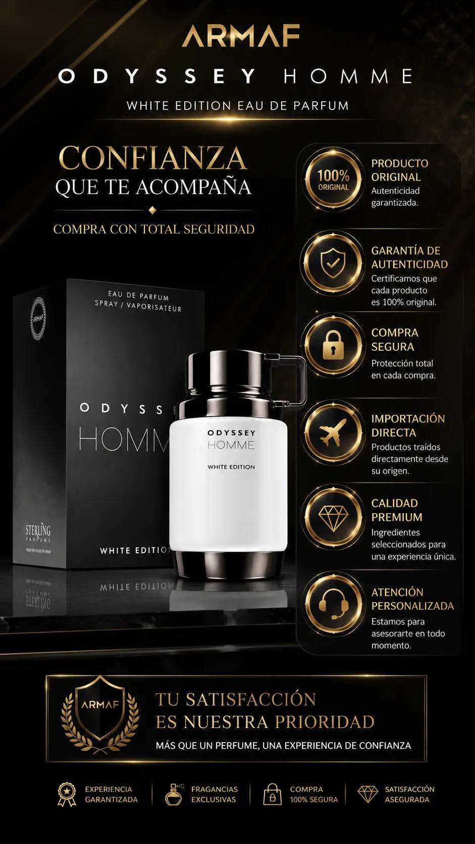 Armaf Odyssey Homme White Edition Eau de Parfum 100ml Original