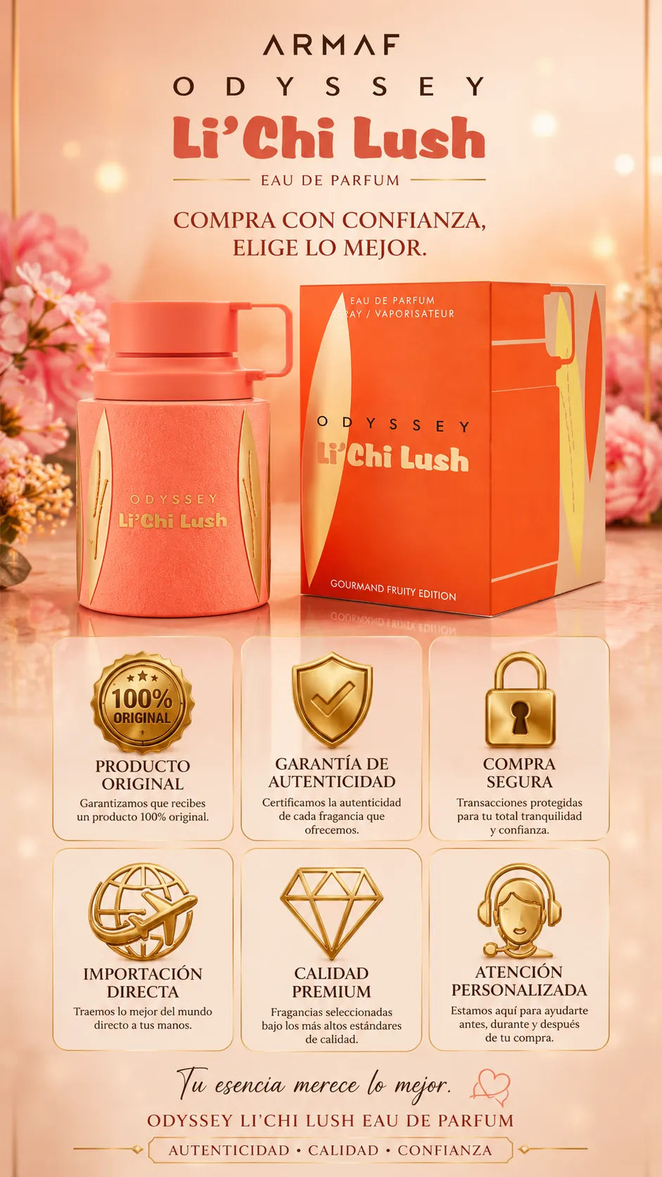 Armaf Odyssey Li'Chi Lush Eau de Parfum 100ml Original
