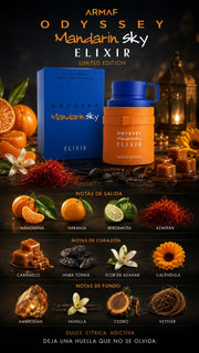 Armaf Odyssey Mandarin Sky Elixir Limited Edition Eau de Parfum 100ml Original