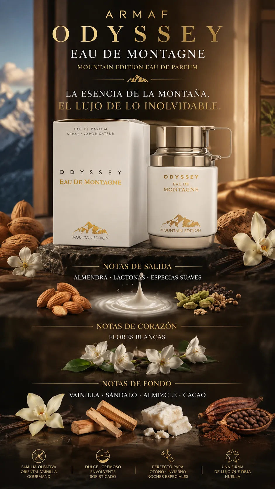 Armaf Odyssey Eau de Montagne Mountain Edition Eau de Parfum 100ml Original