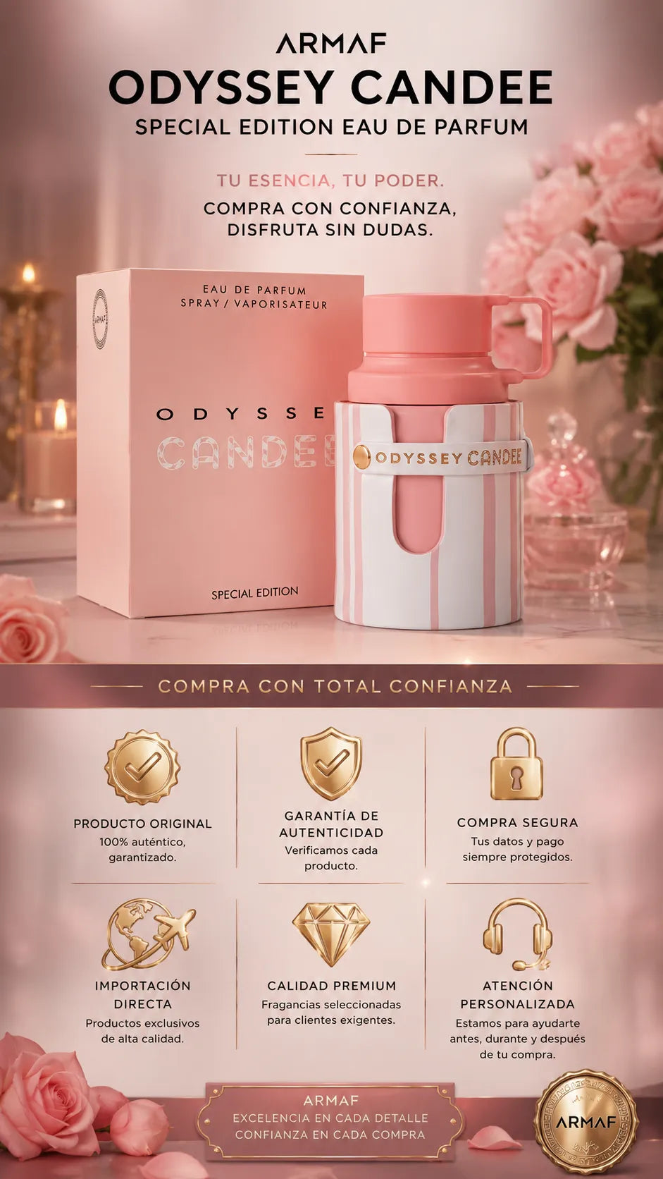 Armaf Odyssey Candee Special Edition Eau de Parfum 100ml Original