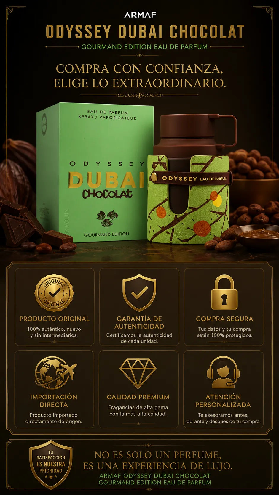 Armaf Odyssey Dubai Chocolat Gourmand Edition Eau de Parfum 100ml Original