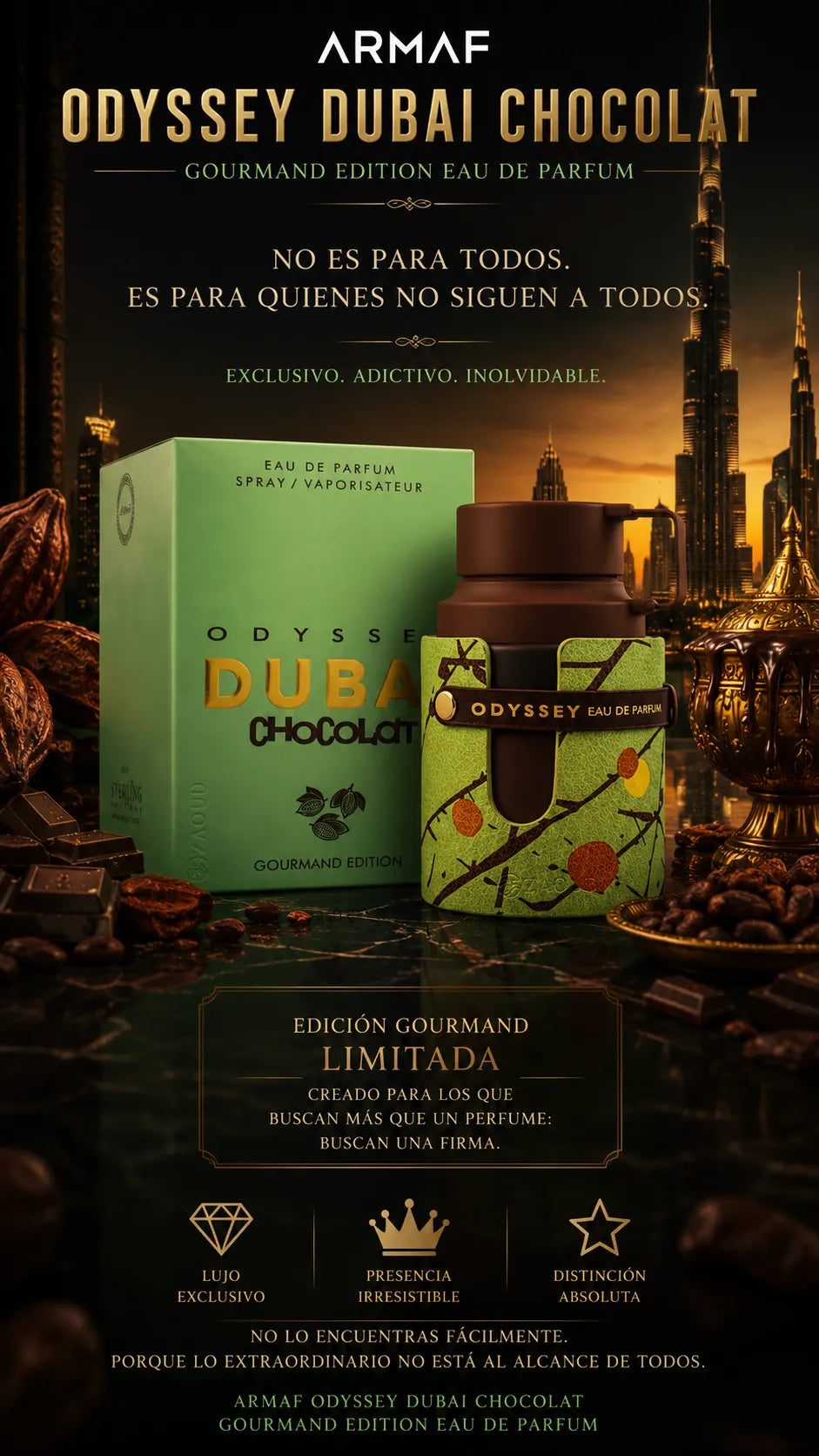 Armaf Odyssey Dubai Chocolat Gourmand Edition Eau de Parfum 100ml Original