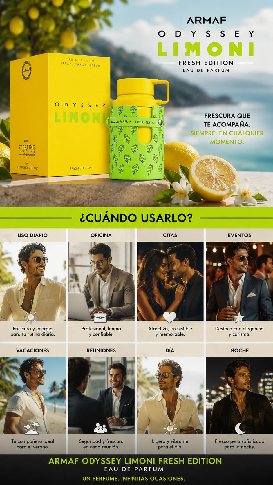 Armaf Odyssey Limoni Fresh Edition Eau de Parfum 100ml Original