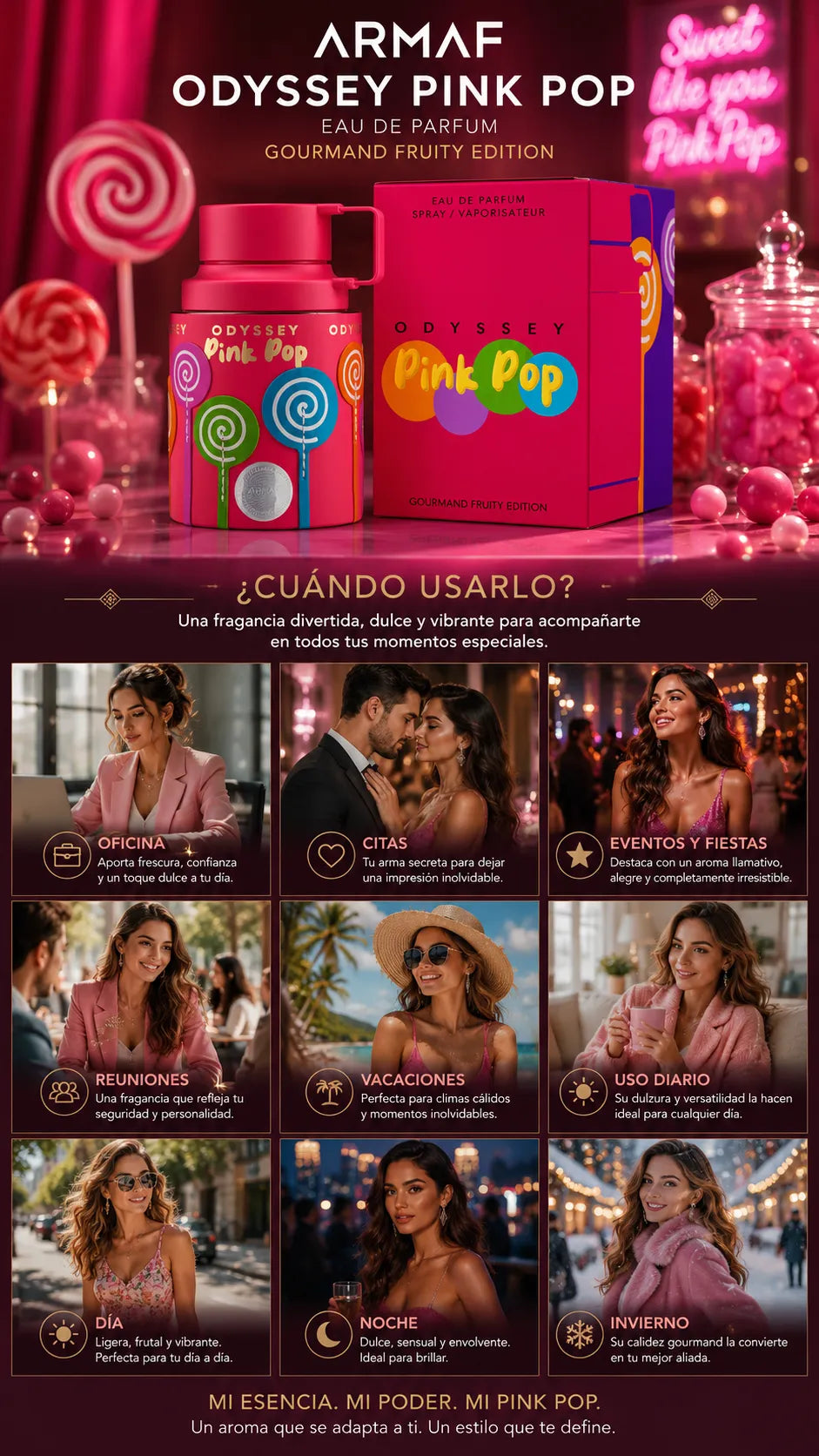 Armaf Odyssey Pink Pop Eau de Parfum 100ml Original