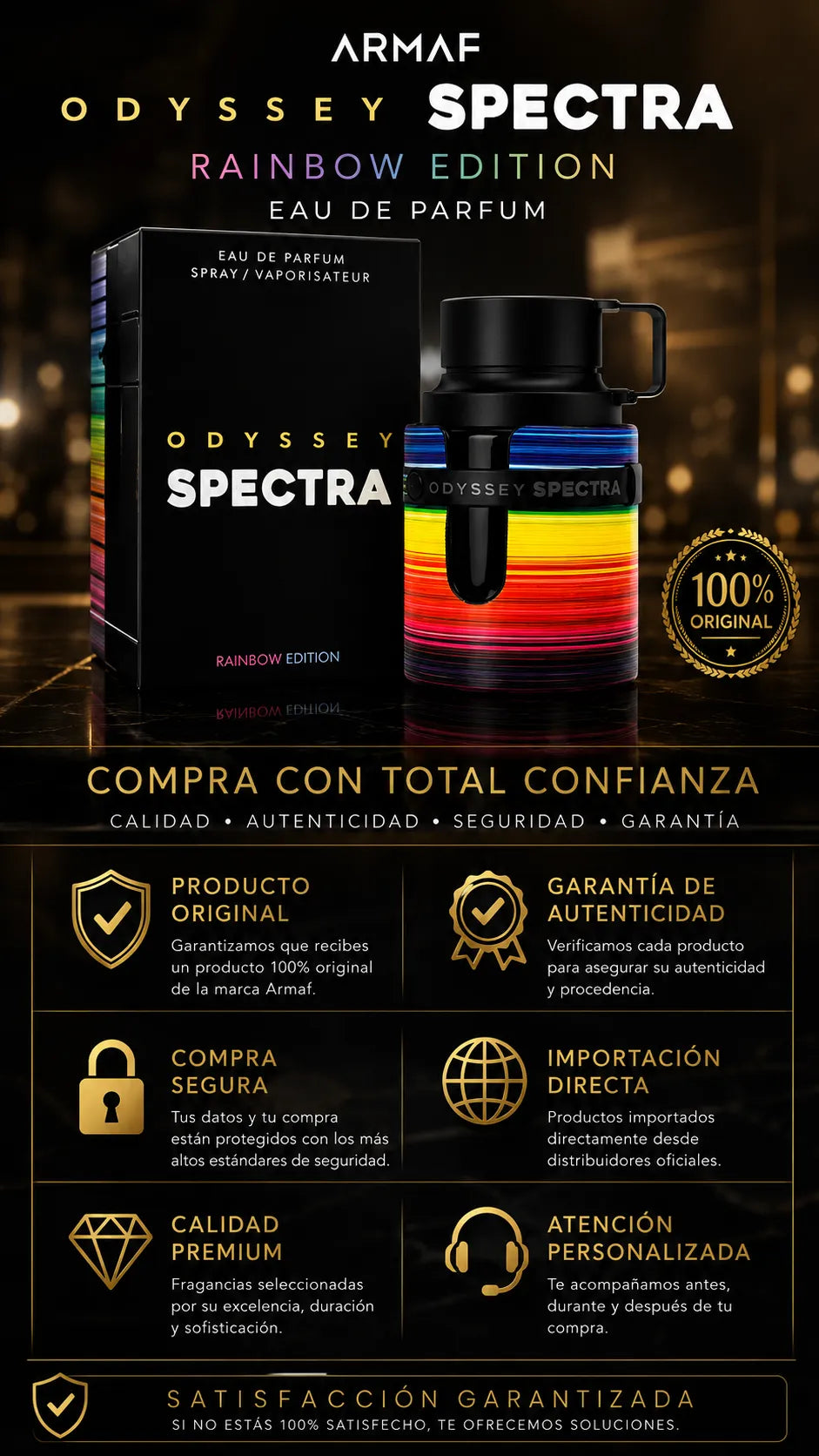 Armaf Odyssey Spectra Rainbow Edition Eau de Parfum 100ml Original