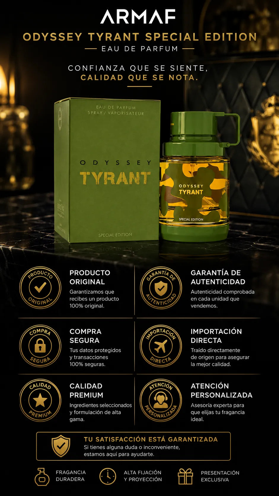Armaf Odyssey Tyrant Special Edition Eau de Parfum 100ml Original