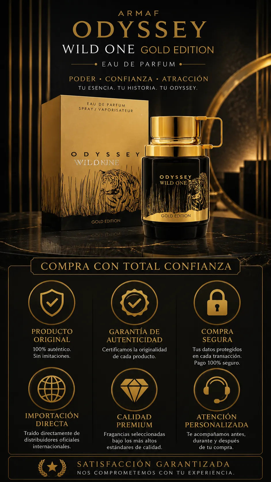 Armaf Odyssey Wild One Gold Edition Eau de Parfum 100ml Original