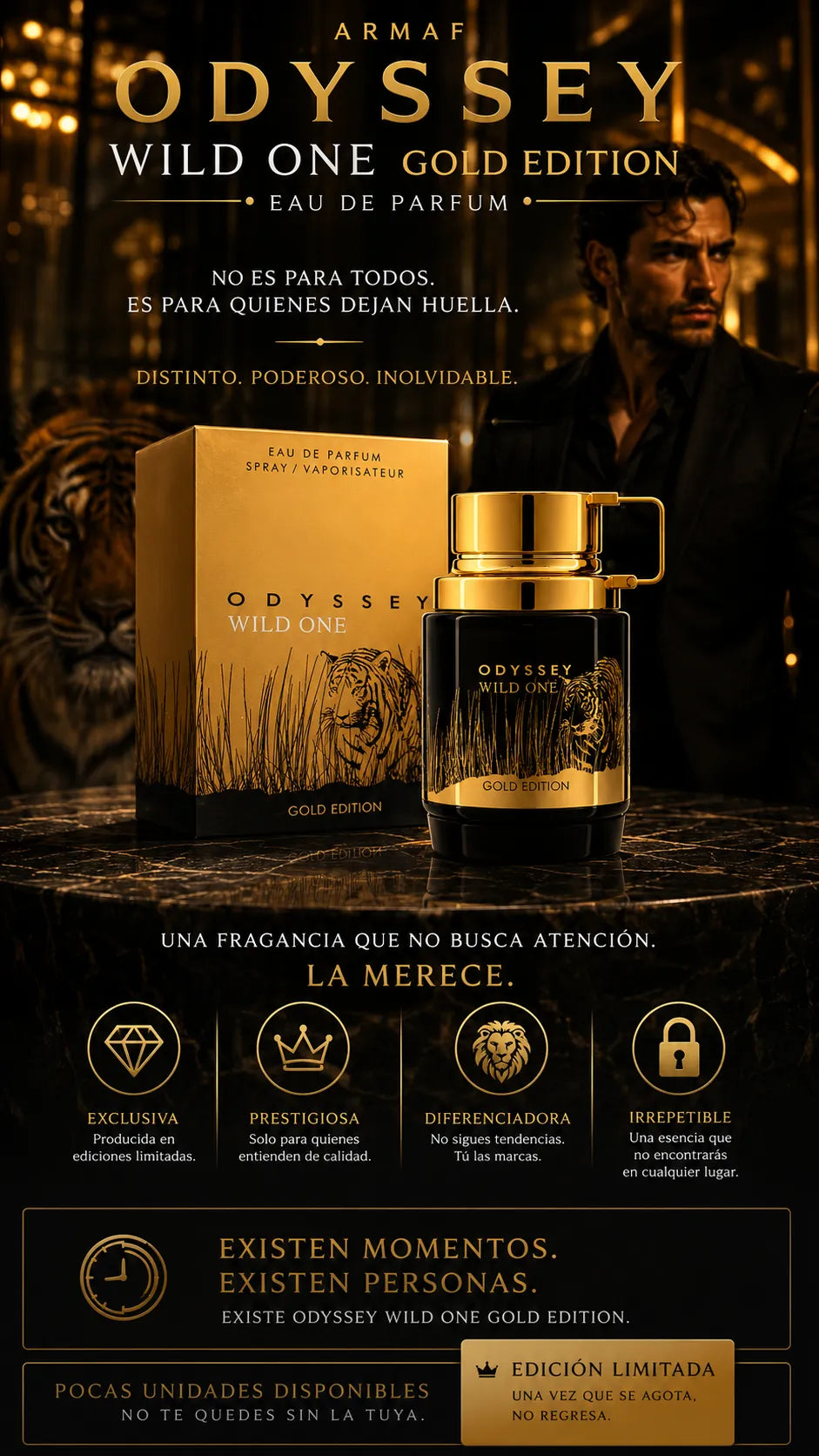 Armaf Odyssey Wild One Gold Edition Eau de Parfum 100ml Original