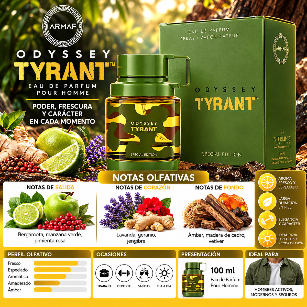 Armaf Odyssey Tyrant - Eau de Parfum 100ml Edición Especial Original — imagen 2