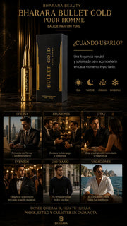 Bharara Bullet Gold Pour Homme Eau de Parfum 75ml Original