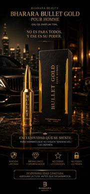 Bharara Bullet Gold Pour Homme Eau de Parfum 75ml Original