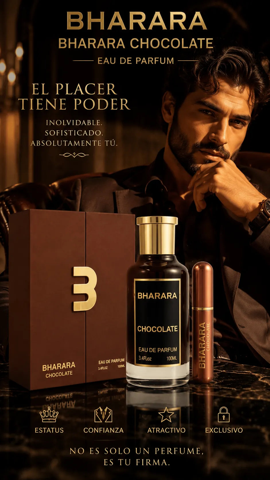 Perfume Bharara Chocolate Eau de Parfum 100ml Original