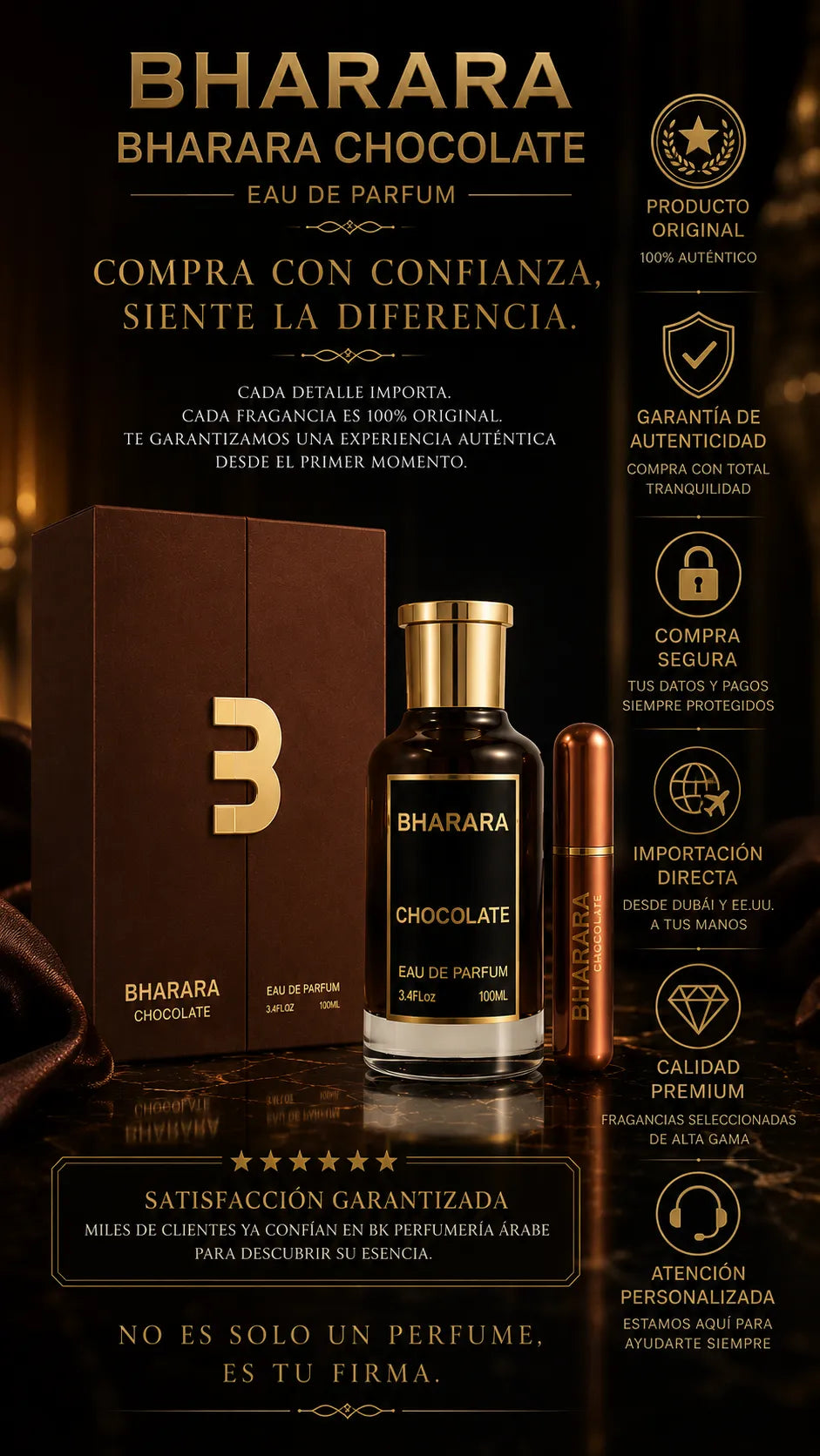 Perfume Bharara Chocolate Eau de Parfum 100ml Original