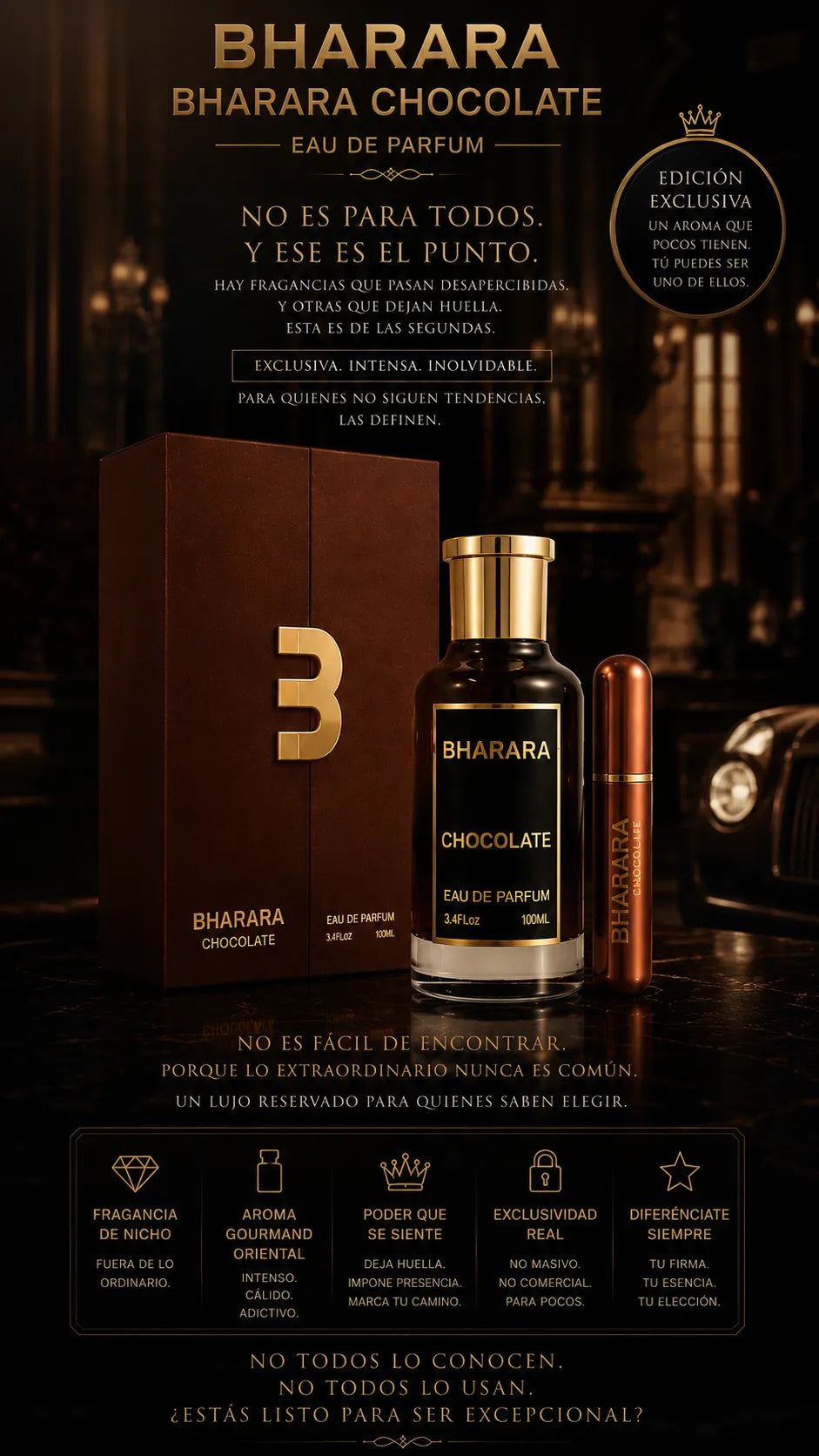 Perfume Bharara Chocolate Eau de Parfum 100ml Original
