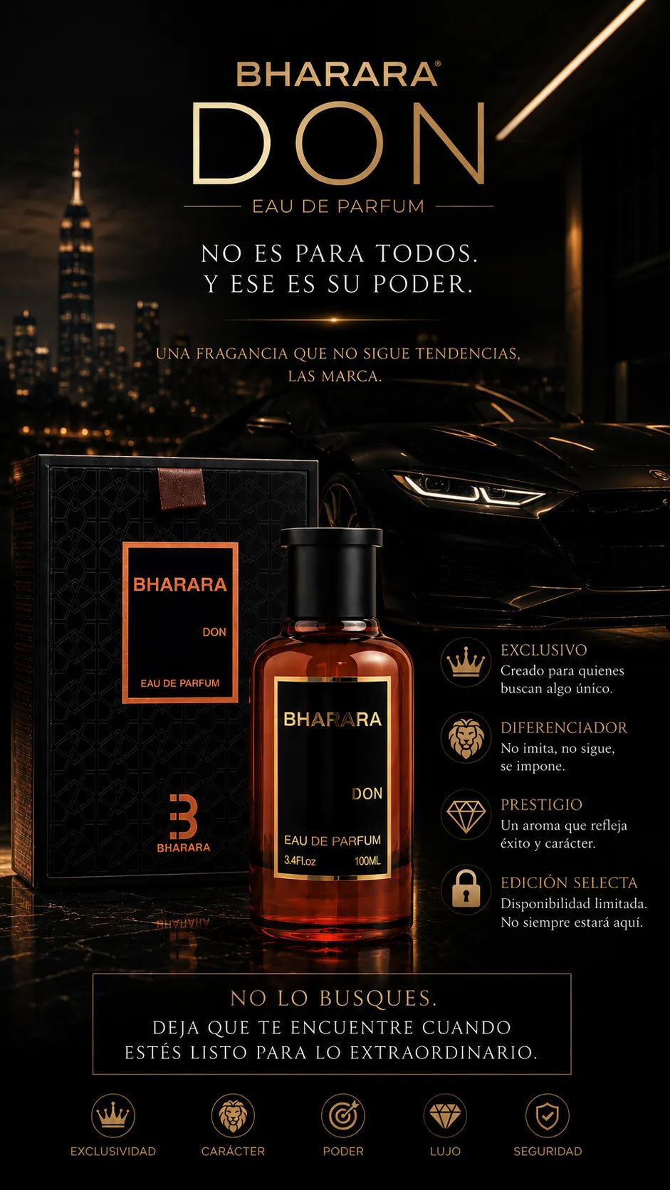Perfume Bharara Don Eau de Parfum 100ml Original